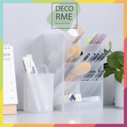 Ống bút đa năng nhiều ngăn BW kệ đựng bút phụ kiện văn phòng phẩm DECORME