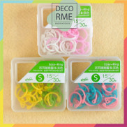 Hộp còng nhựa rời mix GIMEN, phụ kiện sổ planner, bullet journal, DECORME