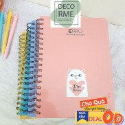 Sổ KLONG Caro lò xo kép B5- 200 trang nhiều màu; MS: 297