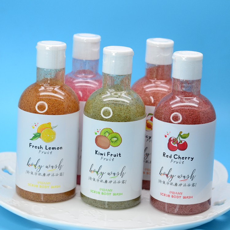 Sữa Tắm Tẩy Tế Bào Chết Hương Hoa Quả PIBAMY Fruit Scrub Body Wash 260ml