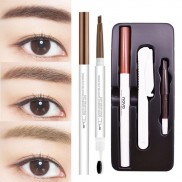 Bộ Kẻ Chân Mày 3 Món Novo Precise No.5253 (Chì kẻ mày + cọ chảy mày + lõi chì thay thế + dao cạo mày)
