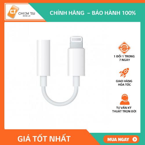 Adapter lightning to audio 3.5mm chính hãng Apple