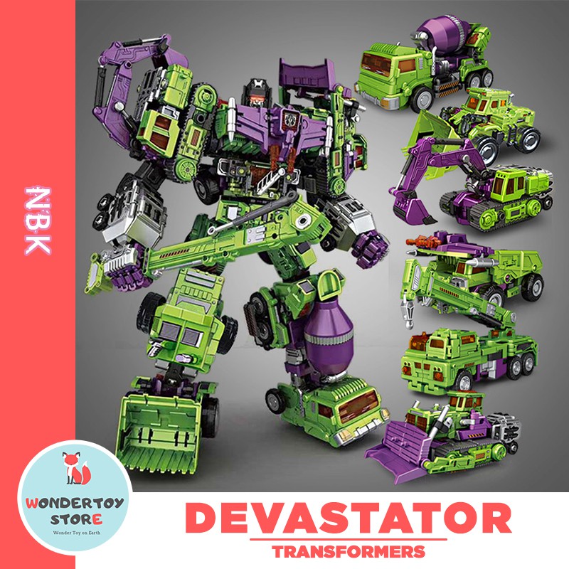 Mô hình Devastator NBK TF Engineering 6 Robot kết hợp Combiner Transformers 40cm