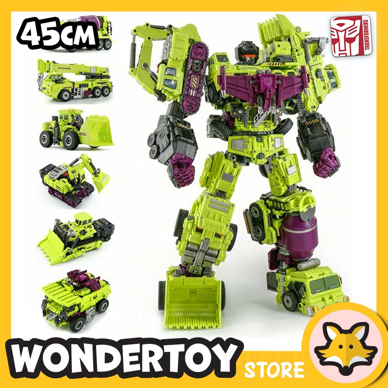 Mô hình Devastator Jinbao + Bộ Kit Upgrade Mũi Khoan Xoay 6 Robot kết hợp Combiner Transformers 45cm - Chính hãng Jinbao