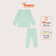 Bộ quần áo mặc nhà chất liệu gỗ sồi/easy wear dài tay Rabity 10008.90743 (bé trai/bé gái)