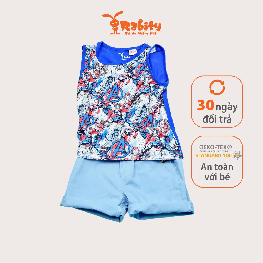 Áo thun bé trai sát nách Marvel RABITY thấm hút mồ hôi 5411