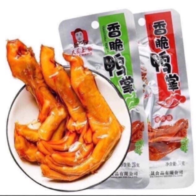 1 bịch 30 cái chân Vịt muối xì dầu Dangchen - Chân gà cả cái - Cánh vịt cả cái