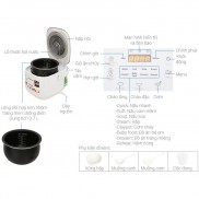 Nồi cơm điện cao tần Tefal RK604165 dung tích 0.7 lít - Hàng chính hãng, bảo hành 24 tháng