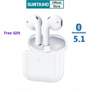 Cặp Tai Nghe Nhét Tai Inpods Pro4 Suntaiho Tws Bluetooth 5.1 Mini Cho Điện Thoại Android Iphone