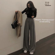 ( SẴN ) Quần ống suông chất đẹp có bigsize nhiều mẫu ulzzang / quần ống rộng cạp cao form dài culottes xếp ly
