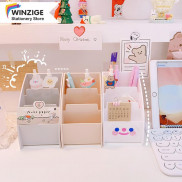Winzige Hộp đựng bút/ cọ trang điểm để bàn trang trí tiện lợi