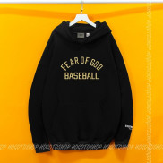 Áo nỉ HOODIE Fear of god baseball Hogoto shop ,Áo hoodie nỉ bông cotton unisex