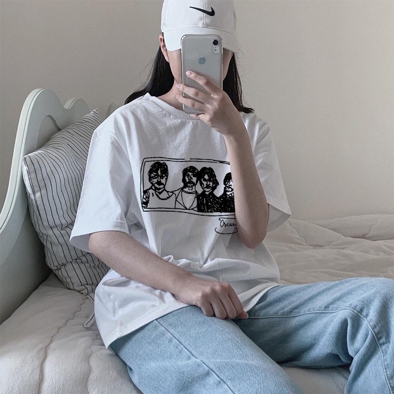 Áo thun tay lỡ form rộng NEKOSG, áo phông form rộng Unisex ATL104