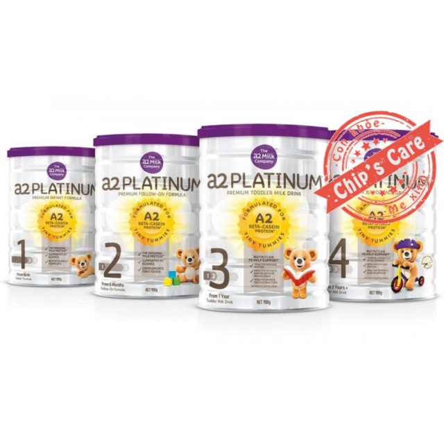 Sữa công thức A2 Platinum cho bé số 1,2,3
