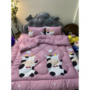  Chăn Phao poly cotton dày dặn ấm mềm mịn