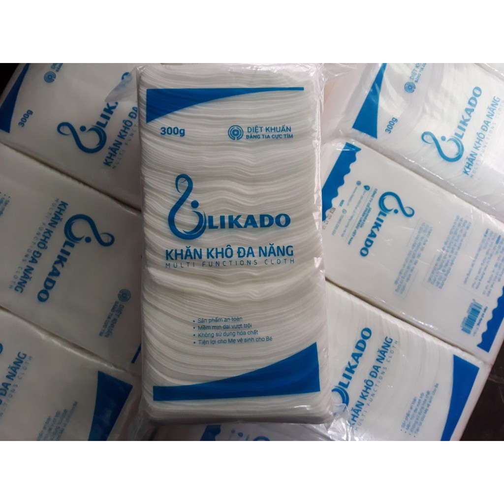 Khăn vải khô đa năng Likado 300g- 270 tờ