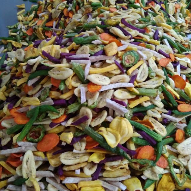 1kg trái cây( hoa quả) sấy nguyên cánh