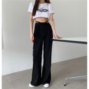 quần ống rộng Phong Cách Hàn Quốc Thời Trang Cho Nữ