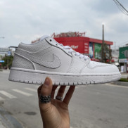 (Vy Factory) Jordan 1 Low Triple White (SC Full Hộp chuẩn )