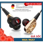 Tai Nghe Chống Ồn Loa Kép 4D Extra Bass SRA8 Nghe nhạc, chơi game, Tai Phone Có Dây Cho Điện Thoại, Máy Tính, Laptop, PC