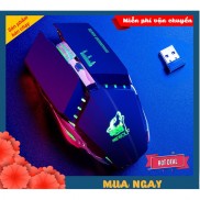 Chuột Không Dây Chuyên Game Pin Sạc Free Wolf X11 PRO LED RGB Cao Cấp