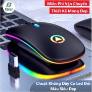 Chuột Không Dây Máy Tính A2Pro Có Led Đổi Màu Pin Sạc Dùng Văn Phòng, Chơi Game, Làm Việc Cực Chất
