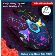 Chuột Không Dây Gaming Led Siêu Đẹp Free Wolf  X13 Premium Pin Sạc Dùng Siêu Trâu Chuột Máy Tính Không Dây Đẹp