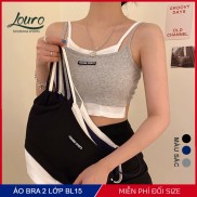 Áo bra thể thao 2 lớp, kiểu áo tập gym, yoga nữ , chất liệu siêu đẹp, co giãn, thoáng mát, có mút ngực - BL15