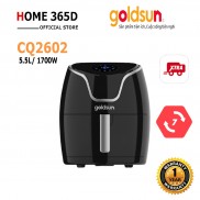 Nồi chiên không dầu điện tử 5.5L Goldsun CQ2602  Chiên cả con gà Không dính Tự ngắt điện  Bảo hành 12 tháng