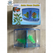 Bể Cá Betta Đôi Bằng Mica Siêu Trong Để Bàn Làm Việc