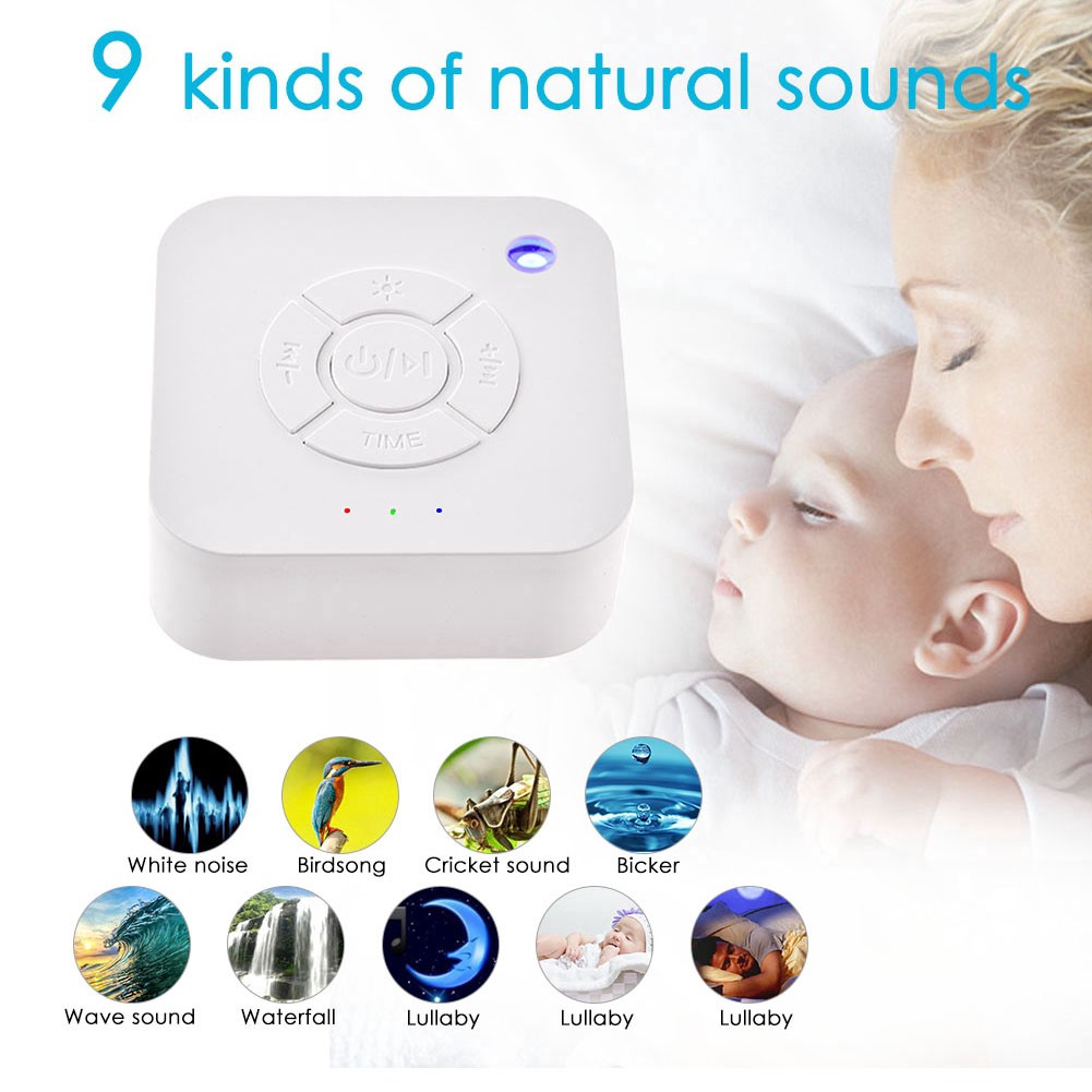 Máy Nghe Tiếng Ồn Trắng( white noise ), máy tạo tiếng ru giúp bé ngủ ngon, sâu giấc