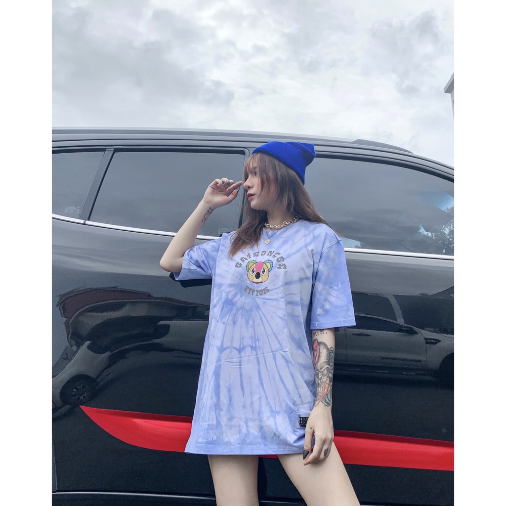 Áo Thun Form Rộng Mascot Phản Quang Unisex Nam Nữ