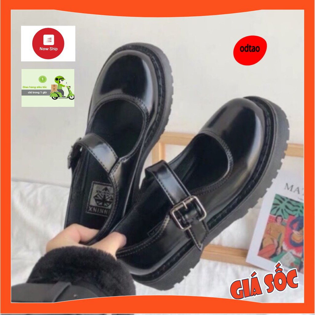 (CÓ SẴN + Video, Ảnh thật) Giày lolita vintage ulzzang( form rộng - lùi 1 size )