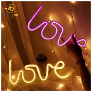 Đèn led trang trí phòng ngủ cute, đèn led neon để bàn ánh sáng lung linh với nhiều hình