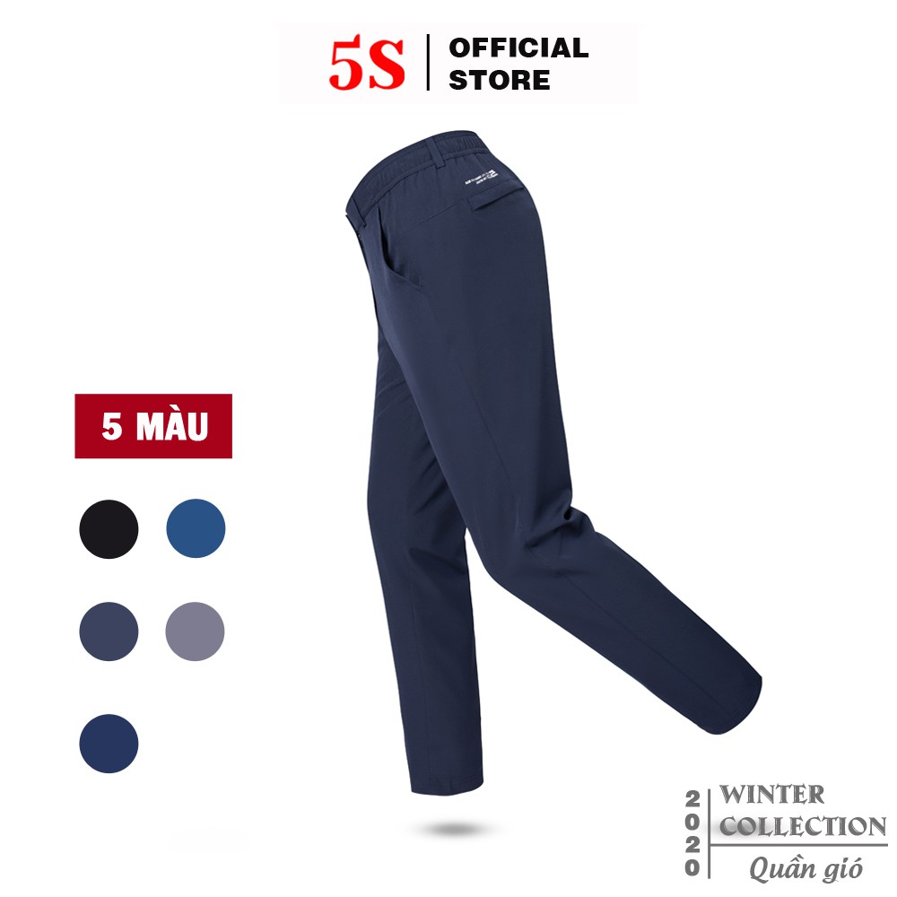 Quần Thể Thao Nam 5S (5 Màu), Ống Suông, Vải Gió Cao Cấp, Lưng Cài Trẻ Trung, Phong Cách (001-C3)