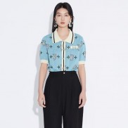 Áo Len Mongtoghi Cộc Tay, Áo Len Polo L.V Thời Trang Quảng Châu Siêu Cấp Chất Siêu Đẹp Cực Hot