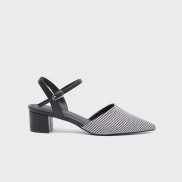Giày Cao Gót DILY Mũi Nhọn Thời Trang Gót Vuông 3cm Màu Đen_AA0195