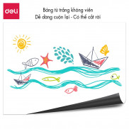 Bảng từ trắng không viền Deli - 45x60cm/ 150x100cm - 50007/50008