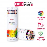 Bút chì màu chuyên nghiệp dạng cốc Deli 24/36/48 màu - 68123/68124/68125