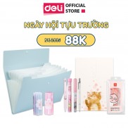 Combo ngày hội tựu trường Deli - Gồm 9 món đồ dùng học sinh tiện lợi