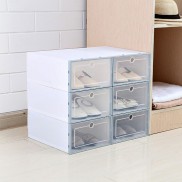 Hộp Đựng Giày Nắp Nhựa Cứng Lắp Ráp Thông Minh