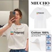 Áo phông nữ form rộng đẹp tay lỡ oversize, áo thun nữ form rộng unisex tay lỡ hàn quốc cotton AT016 Miucho basic tee