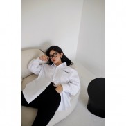 Áo sơ mi dáng rộng vạt bầu - Amélie