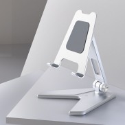Giá đỡ điện thoại máy tính bảng tablet cho iPhone, iPad, Surface, Samsung P10 P15 hợp kim nhôm, có thẻ gấp gọn