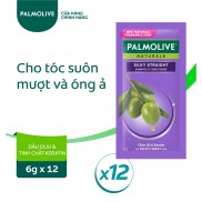 [HB gift] Bộ 12 gói dầu gội kèm dầu xả Palmolive Suôn Mượt Óng Ả từ tinh dầu dừa & đậu nành 6g x 12