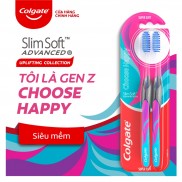 Bộ 2 bàn chải Colgate Slimsoft GenZ 4 cá tính - Choose Happy