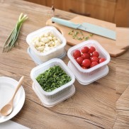 Hộp bảo quản thực phẩm tươi hành lá gừng tỏi, hộp đựng thức ăn để tủ lạnh tươi lâu