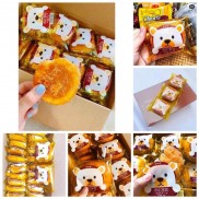  Thùng 30 cái bánh ruốc (Bánh chà bông) Gấu của Đài Loan nặng 1,5kg