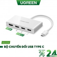 Bộ chuyển đổi USB Type-C sang HDMI và Hub USB 3.1 dài 15cm UGREEN 40374