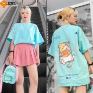Áo thun tay lỡ form rộng nam nữ 3 màu ONTOP - Mafdet Mark 2
